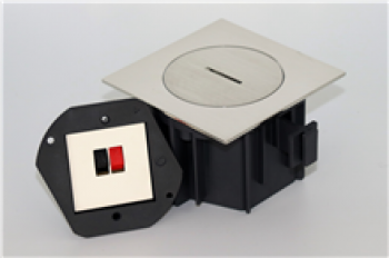 SQUARE IP66 arpi prise de raccordement pour 1 haut-parleur brushed beach (11)