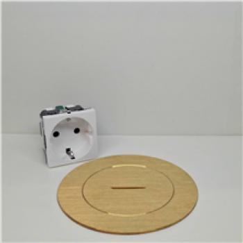 arpi prise de sol arpi 2p+terre latéral (schuko) 16a brass brushed (06)