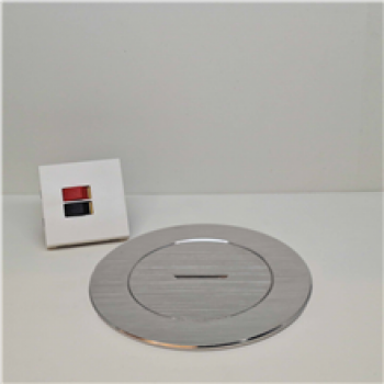 arpi vloerstopcontact voor 1 luidspreker stainless steel brushed (01)