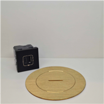 arpi vloerstopcontact usb a + c brushed brass ( 06 )