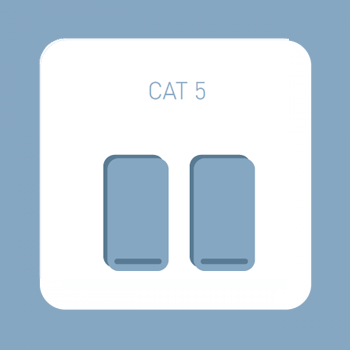 BTICINO 2 x rj45 utp cat5e vlakke uitvoering