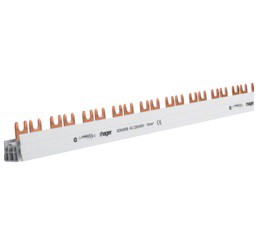 HAGER barre de pontage 2p 63a fourche 10mm2 56 modules HAGER barre de pontage 2p 63a fourche 10mm2 56 modules