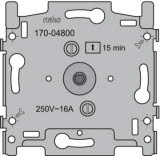 NIKO socle pour minuterie bipolaire - réglable jusqu'à 15 minutes 16A 250V fixation par vis