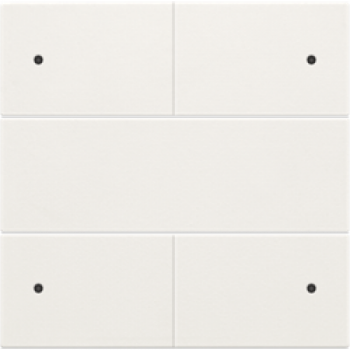 niko afwerkingsset voor 4-voudige potentiaalvrije drukknop 24v met leds white (101)