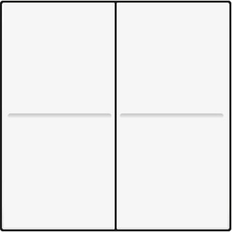 toets white rf-domotica tweevoudig